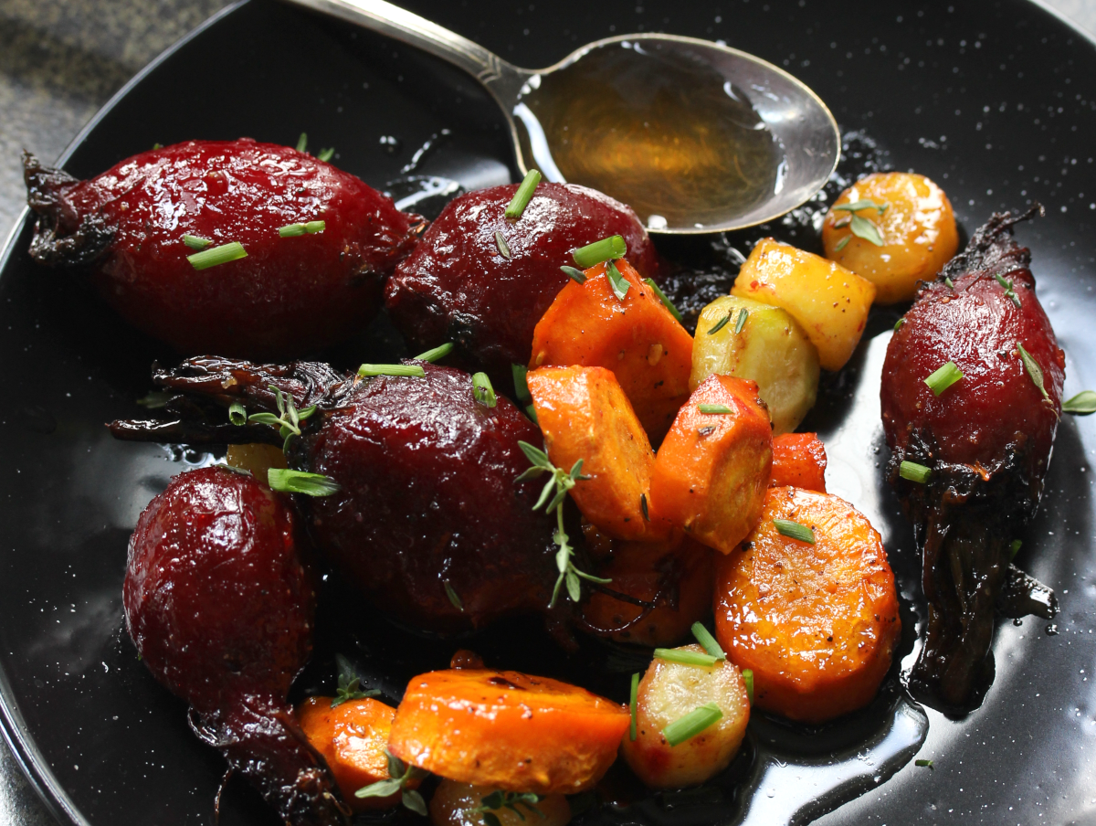 Herby Maple Roasted Carrots and Beets Teeny Tiny Kitchen