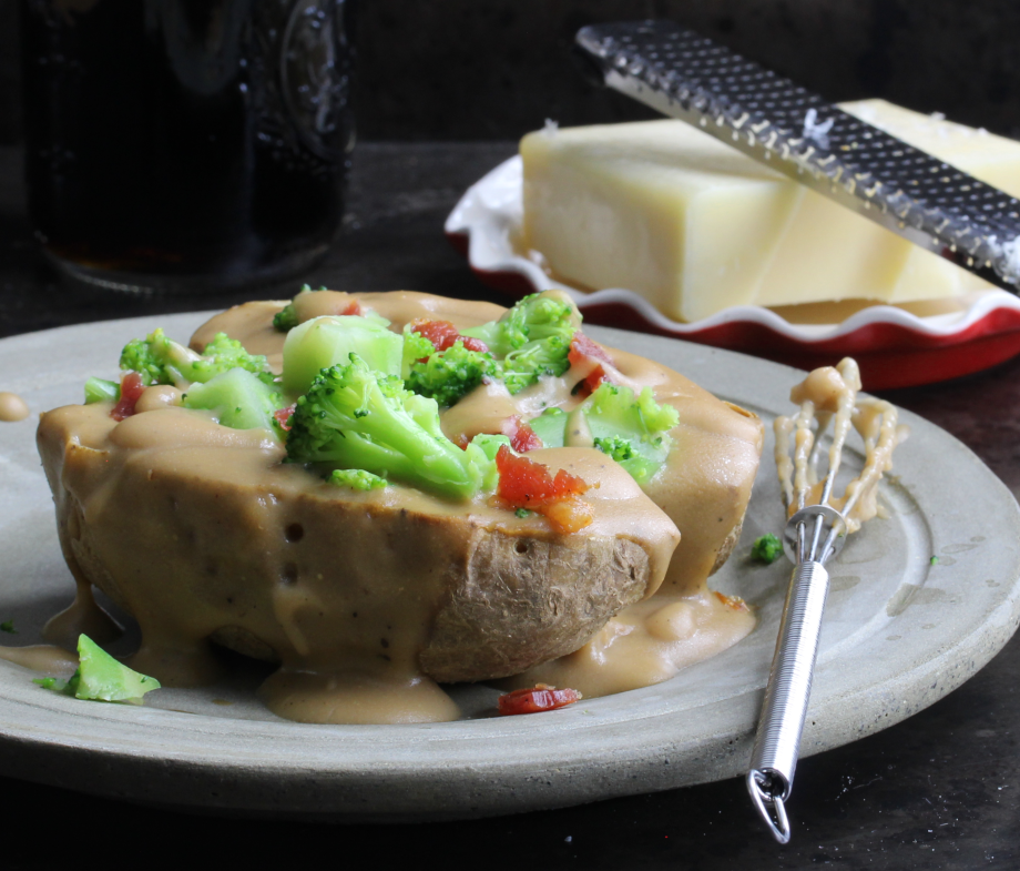 Guiness and Gruyere cheese sauce