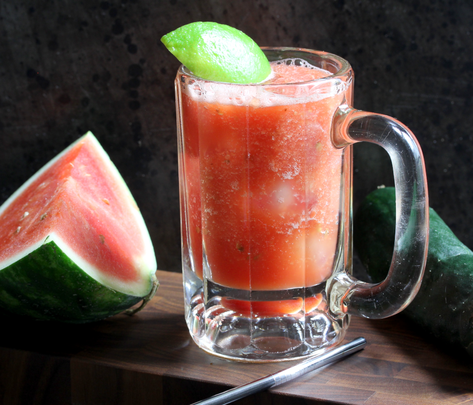 Watermelon cucumber lime water