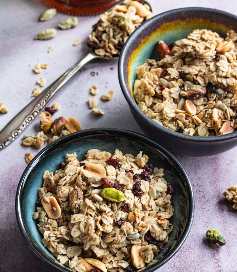 Cardamom barberry granola